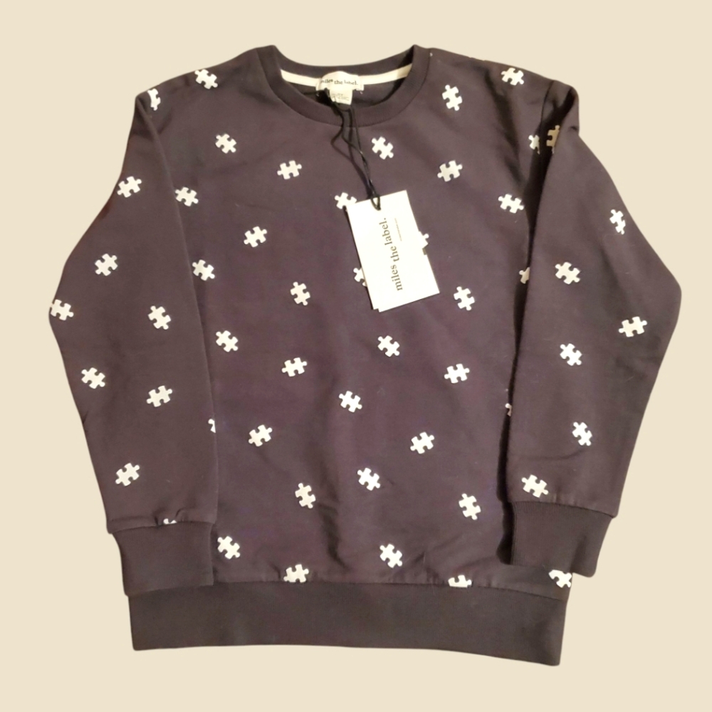 Miles The Label Puzzle Grey Sweater